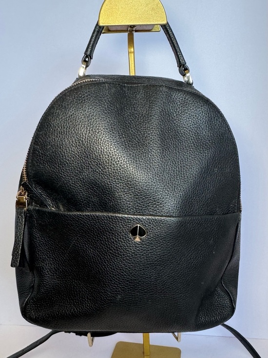 kate spade Handbags - Kate Spade medium backpack in black pebbled leather with gold-tone hardware